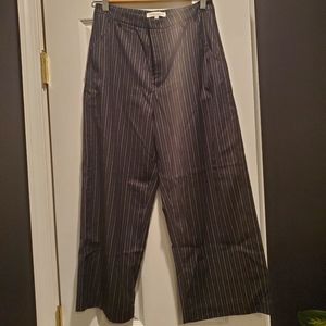 Stripped wide legged pants